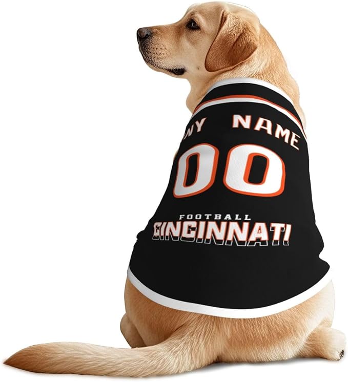 Cincinnati Custom Pet Jersey Dog Clothes Various Sizes Customized Any Name & - Image 2