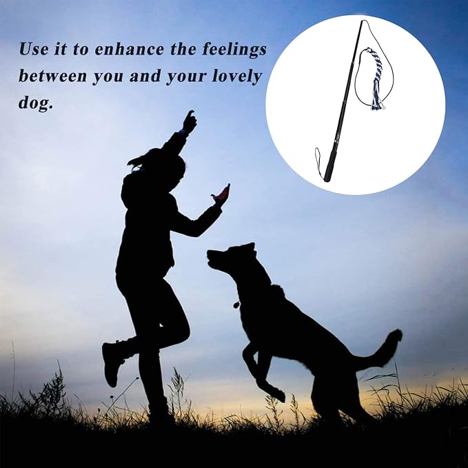 Flirt Pole for Dogs, Interactive Teaser Wand - Image 8