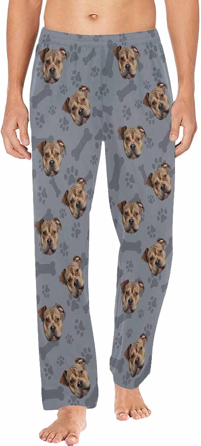 MyPupSocks Custom Pet Face Pajamas Pants Photo Pajama Bottoms by MyPupSocks