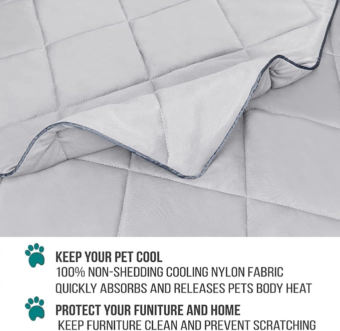 PetAmi Premium Cooling Dog Blanket | Lightweight Fluffy Pet Throw Blanket Bed - Image 4