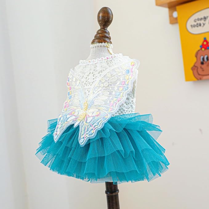 Fashion Sweet Puppy Dog Blingbling Princess Skirt Pet Dog Lace Cake Camisole - Image 2