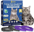 4 Pack Flea Collar for Cats, 32 Months Flea and Tick Prevention for Cat by YOTANGO