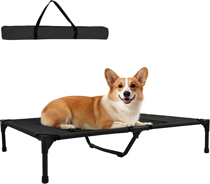 Dog Beds, Raised Pet Cot for Medium and Large Dogs, Cooling Breathable Mesh by Unknown