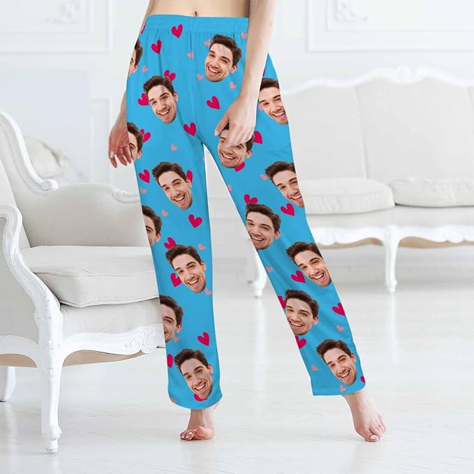 MyPupSocks Customized Face Pajamas Pants Sleep Bottoms - Image 4