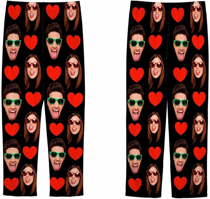 Custom Pajama Pants Women Personalized Face Pajamas Bottom Couple Pajama Pants - Image 2