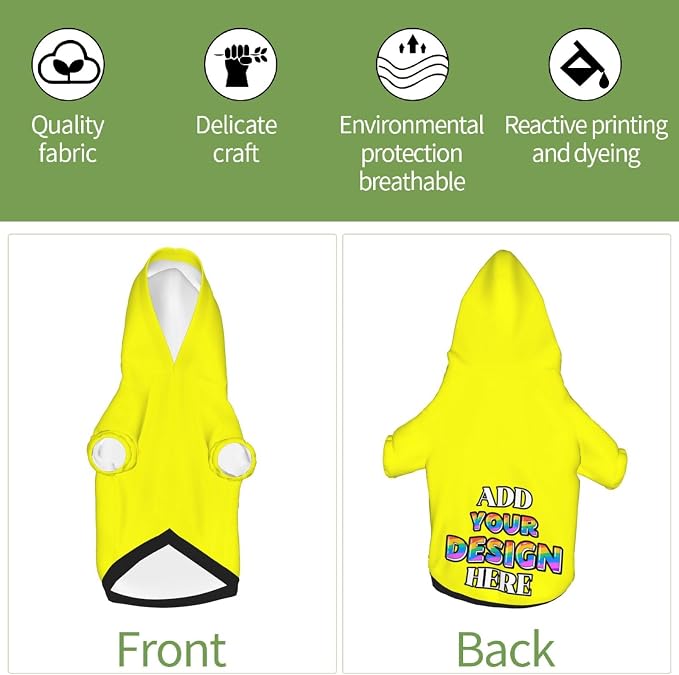 Personalized Dog Hoodie Custom Hooded Pet Warm Pullover Sweatshirt - Image 5