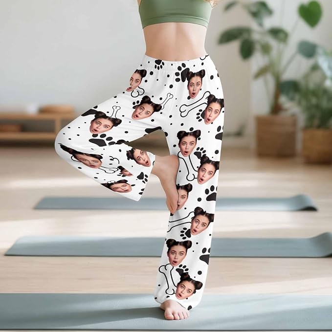 Custom Couple Pajama Pants Sock - Image 6