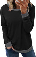 Akihoo Womens Casual Long Sleeve Tunic Tops Crew Neck Shirt Blouses by Akihoo
