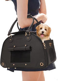 Dog Carrier, Cat Carrier, Pet Carrier, Foldable Premium PU Leather Dog Purse by WelcomeToJohomviin