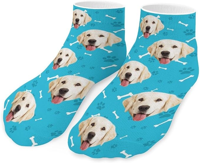 Personalized Ankle Socks with Face Custom Photo Socks Low Cut Ankle Socks by Unknown