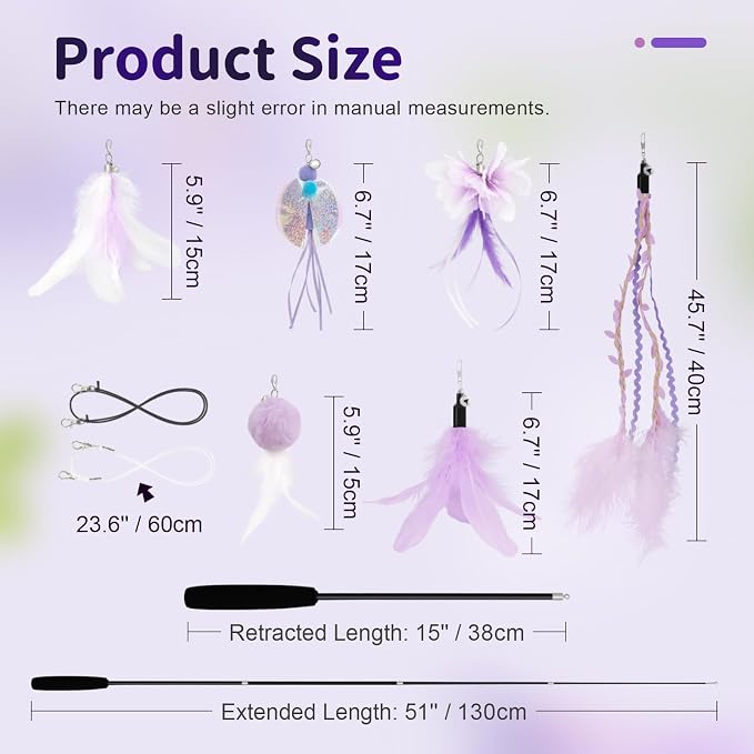 SONGWAY Cat Wand Toys for Indoor Cats - Image 7