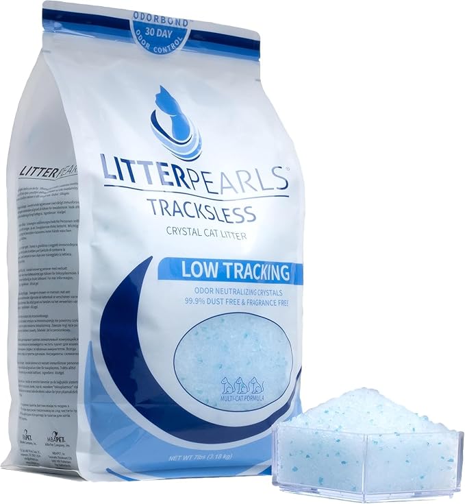 Litter Pearls Tracksless Unscented Non-Clumping Crystal Cat Litter - Image 6