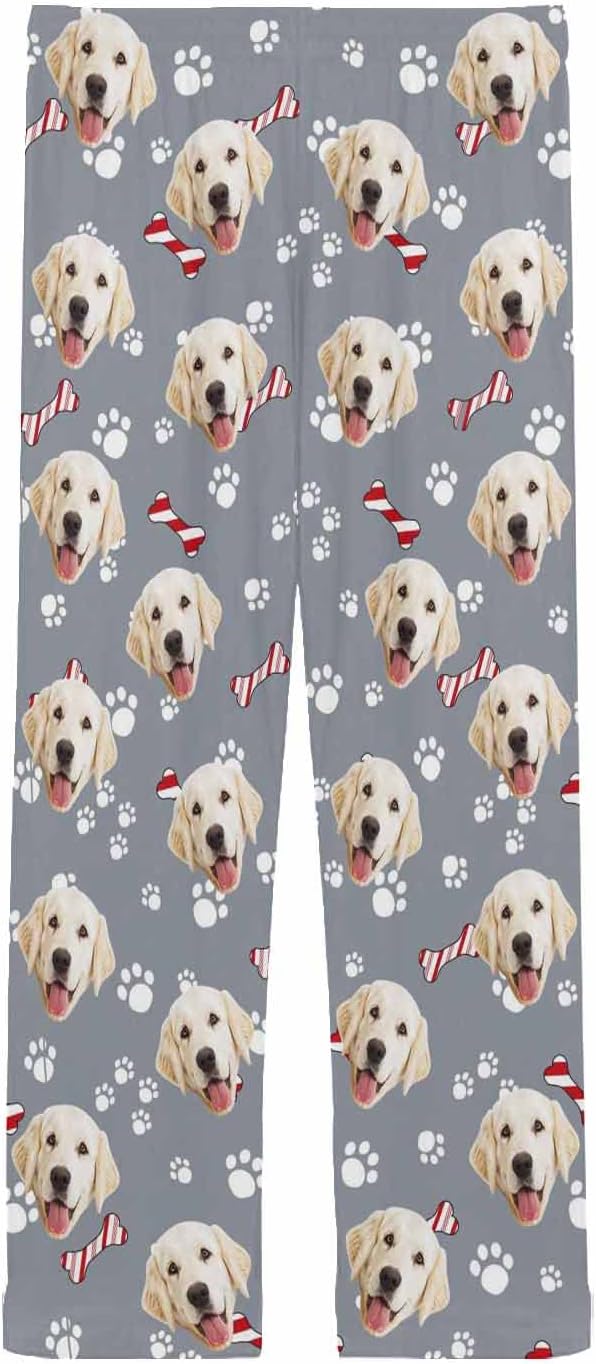 MyPupSocks Custom Pet Face Pajamas Pants Photo Pajama Bottoms - Image 4
