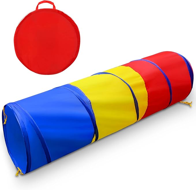 Kids Play Tunnel for Toddlers 1-3, Pop Up Baby Tunnel Crawling Toys for Infant by TIKTENT