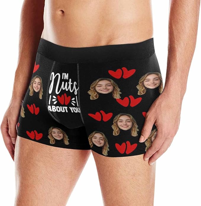 M YESCUSTOM Custom Faces Funny Short Briefs Gift - Image 3