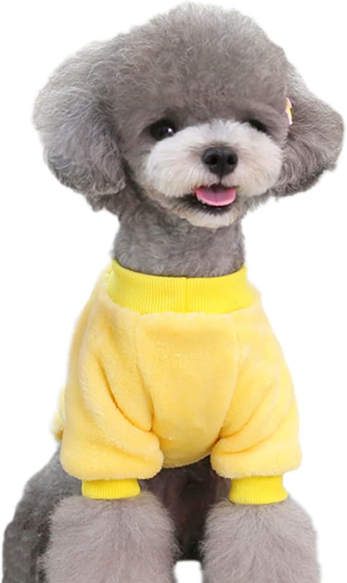 Jecikelon Pet Dog Clothes Dog Sweater Soft Thickening Warm Pup Dogs Shirt - Image 5