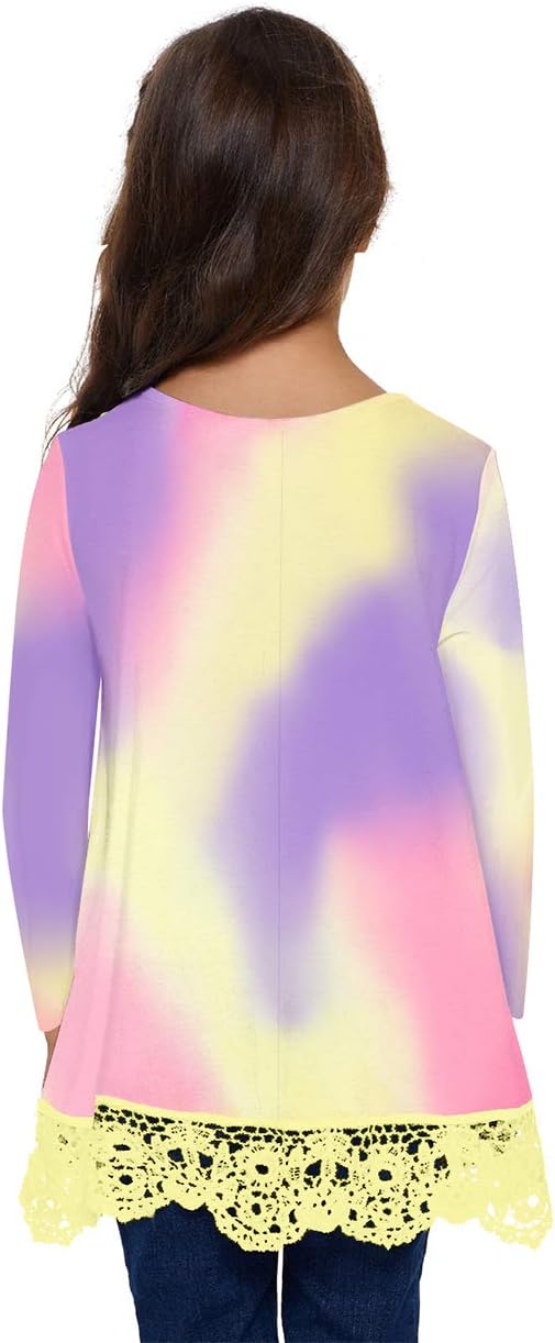 storeofbaby Girls Casual Tunic Tops Short Sleeve Loose Soft Blouse T-Shirt - Image 4