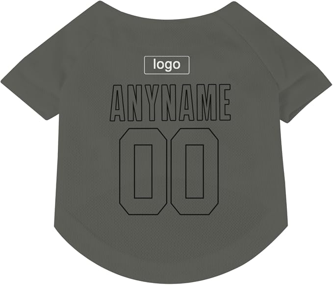 Custom Pet Dog Baseball Jersey Personalized Dog&Cat Jersey Printed Text Logo - Image 3