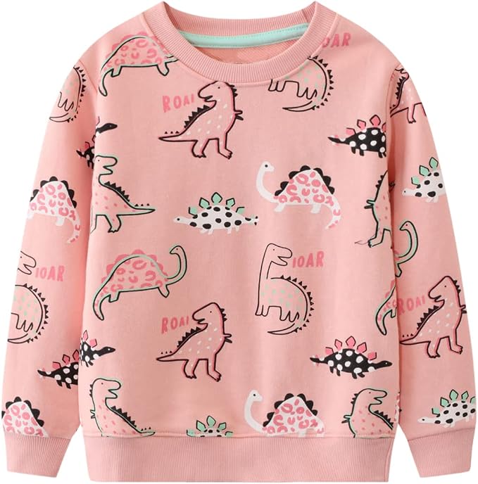 RETSUGO Toddler Baby Girls Sweatshirts Casual Pullover Crewneck Winter Long by RETSUGO