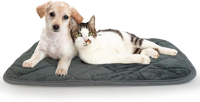Self-Warming Cat Bed Indoor/Outdoor Super Soft Self Heating Pet Mat Washable by AUPETEK