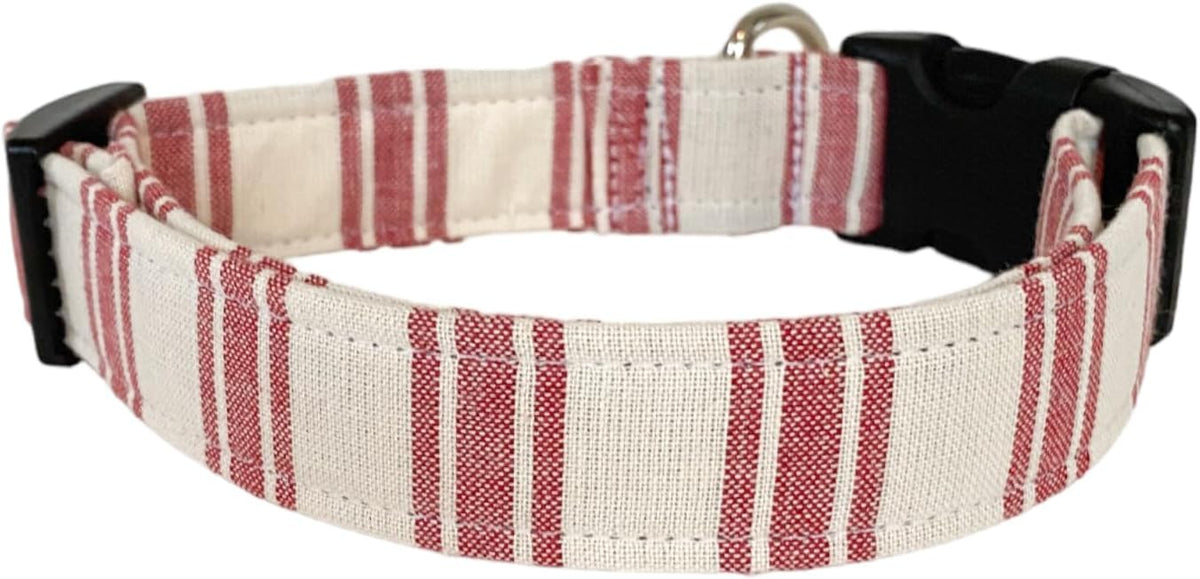 Red Stripes Dog Collar - Image 2