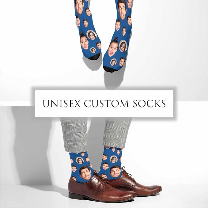 Artsadd Custom Face Socks for Women Men Cat Dog Lovers, Customized Unisex Funny - Image 6