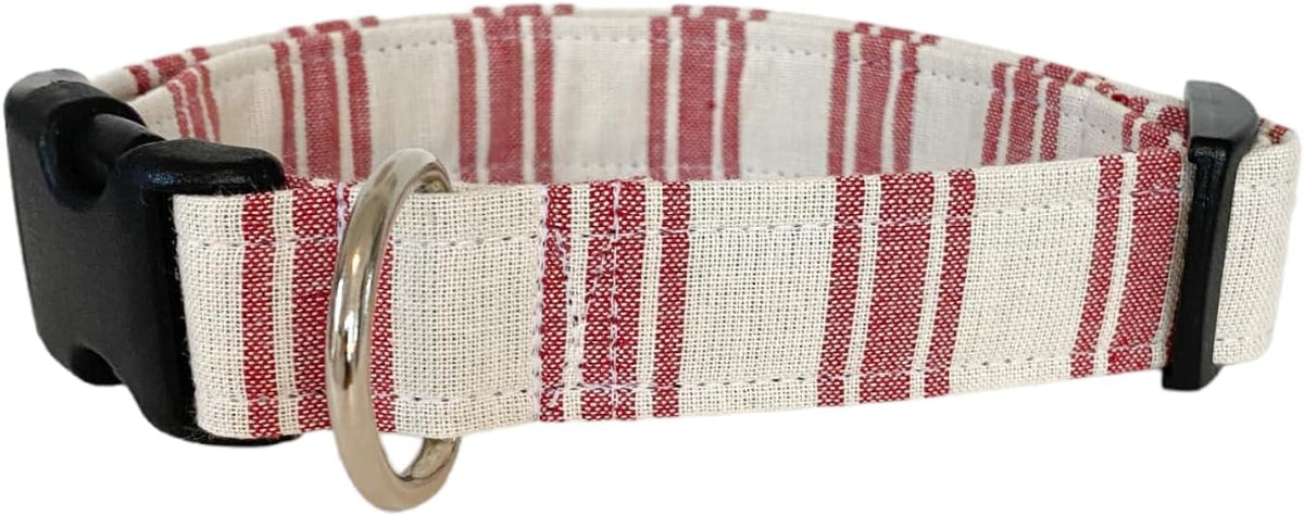 Red Stripes Dog Collar - Image 3