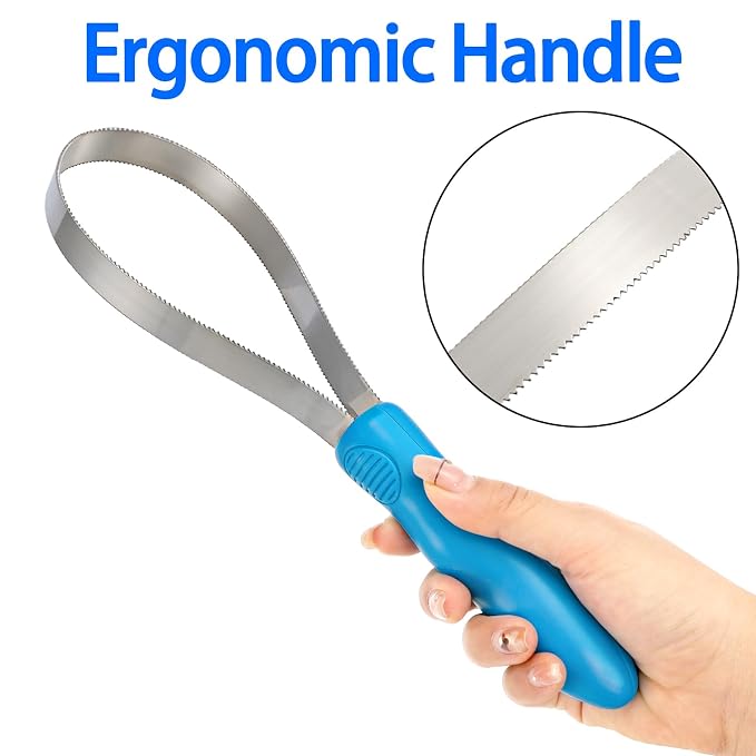 ZENFUN 6 Pc Dual-Sided Dog Shedding Blade, Stainless Steel Grooming Tool - Image 3