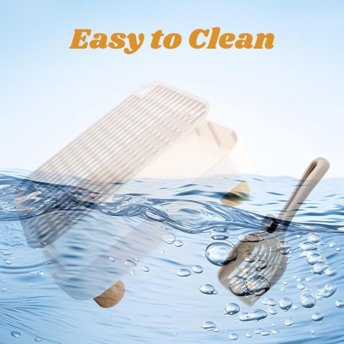 Litter Box Step with Litter Shovel, Box Ramp/Catcher with Wooden Base, Easy - Image 6