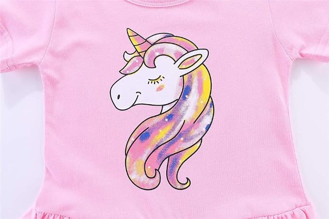 Mud Kingdom Little Girls Dresses Cotton Summer Holiday Cute Cat Dress Short - Image 5