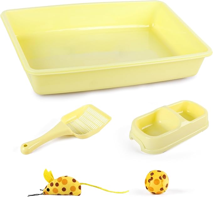 PAWISE Cat Litter Box Set, Small Kitten Starter Kit, Includes Litter Box - Image 9