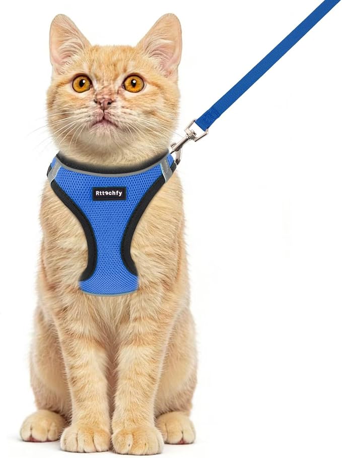 Rttochfy Cat Harness and Leash Set, Escape Proof Kitten Harness, Soft and by Rttochfy