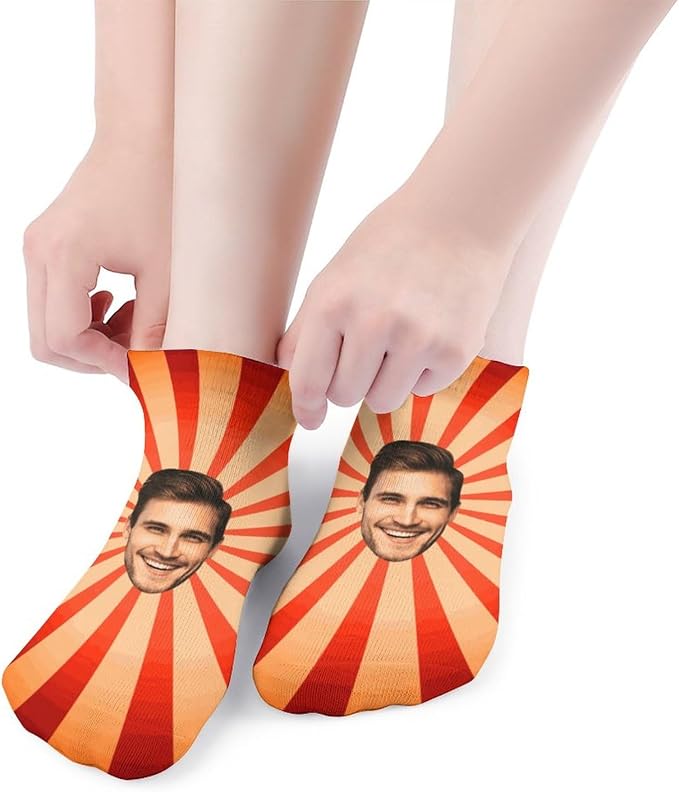 Personalized Ankle Socks with Face Custom Photo Socks Low Cut Ankle Socks - Image 5