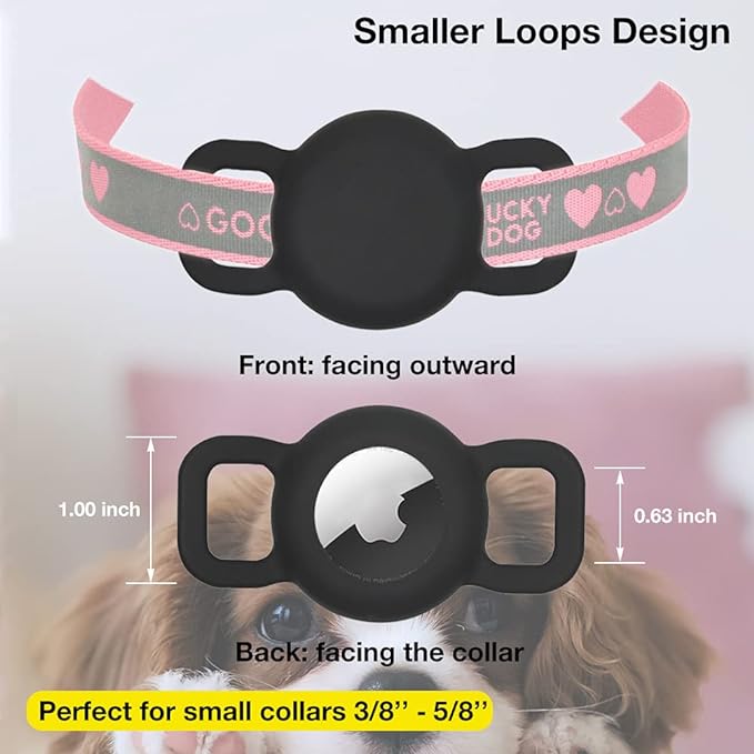 Airtag Holder for Cat, Air Tag Case for Cat Collar and Small Dog Collar - Image 3