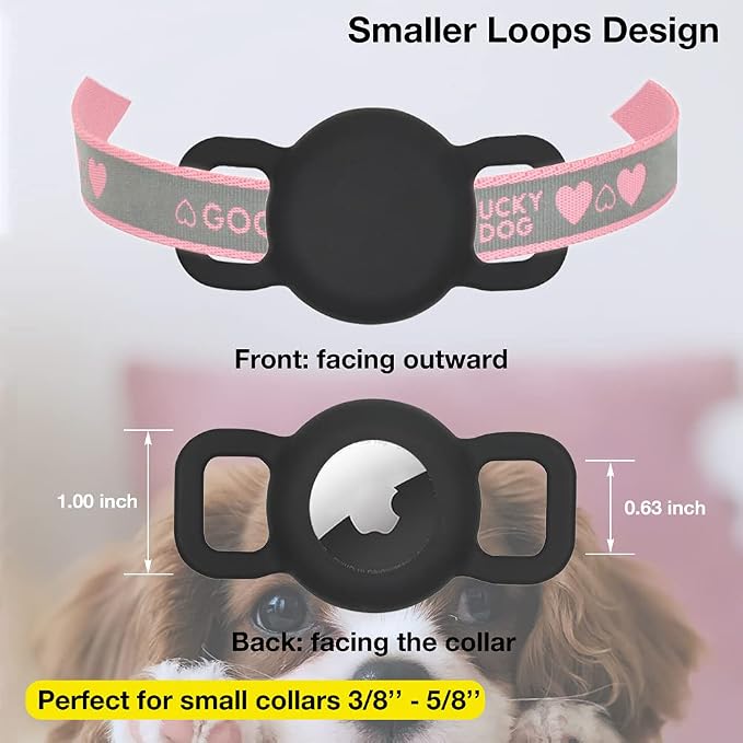 Cat Collar Holder for Airtag, Cat & Small Dog Harness Case for Air Tag - Image 3