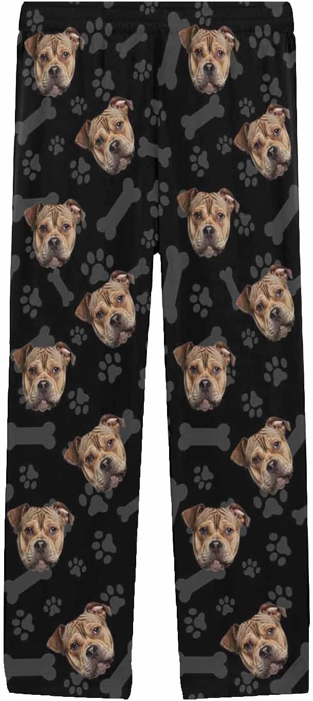 MyPupSocks Custom Pet Face Pajamas Pants Photo Pajama Bottoms - Image 3