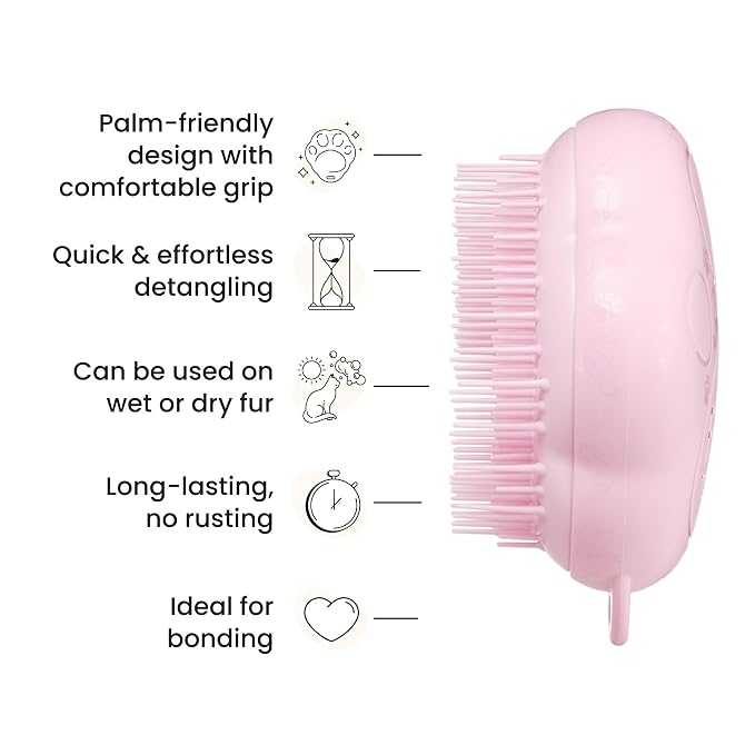 Pet Teezer by Tangle Teezer Cat Brush, De-Shedding Cat Hair Brush - Image 4