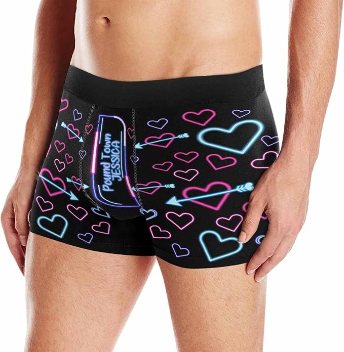 M YESCUSTOM Custom Faces Funny Short Briefs Gift - Image 2