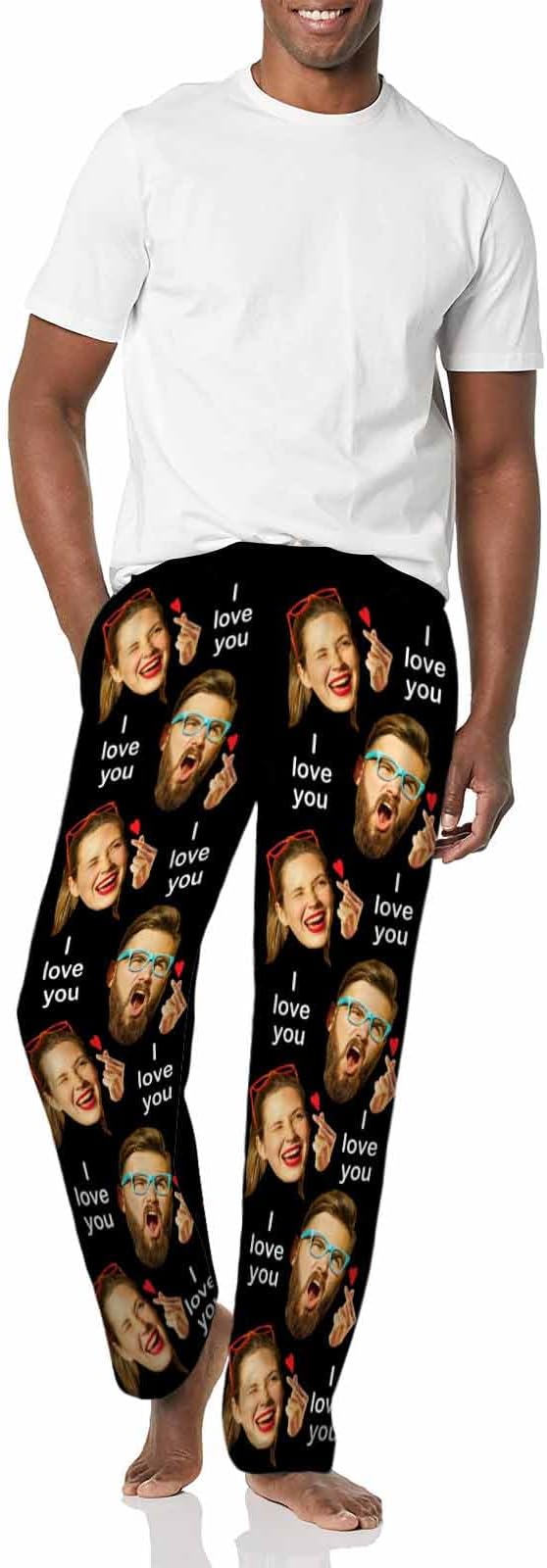 MyPupSocks Custom Pajama Pants for Pet Lover, Personalized Photo Face Printed - Image 4