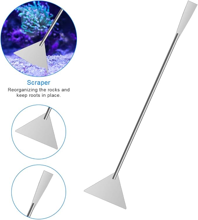 7 in 1 Aquarium Aquascape Tool Kit 15 inch, Aquatic Plant Extra Long - Image 3