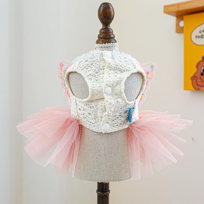 Fashion Sweet Puppy Dog Blingbling Princess Skirt Pet Dog Lace Cake Camisole - Image 3