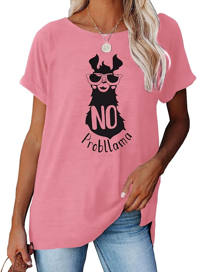 NIUBIA Women's T Shirts Summer Tops Simple Heart Graphic Shirts Sayings Short - Image 2