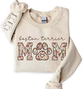 CHILLEVER Personalized Embroidered Dog Mom Sweatshirt, Dog Mama Crewneck by Unknown