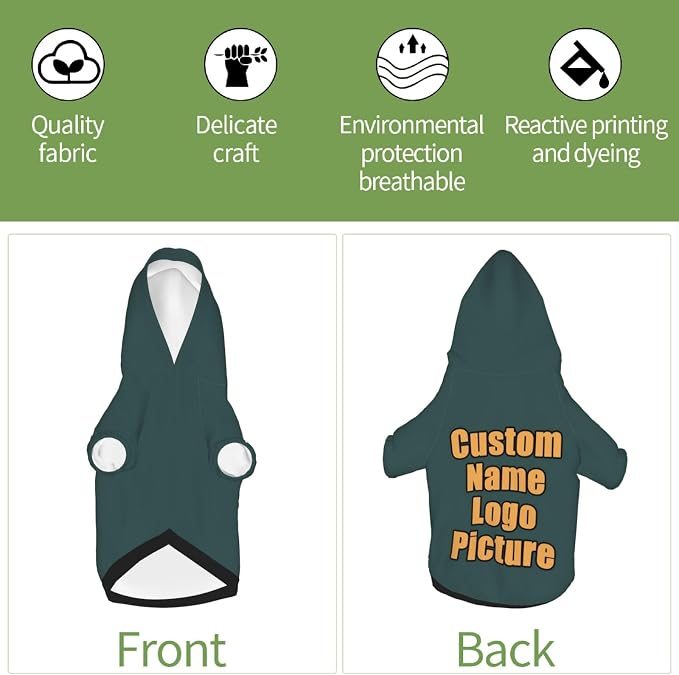 Custom Sweatshirt for Small Pet Cat Puppy Dogs Cold Weather Clothes Sweatshirt - Image 6