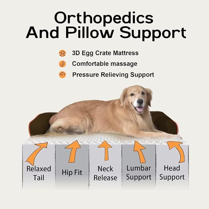 Small Dog Bed Waterproof Orthopedic Dog Beds - Image 3