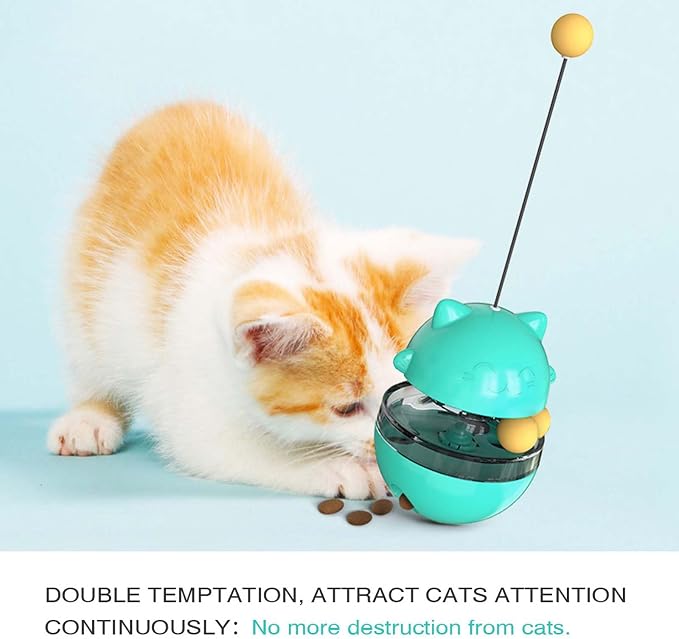 Cat Toy for Indoor Cats Wobble KittenTreat Dispensing Ball Food Dispenser - Image 7