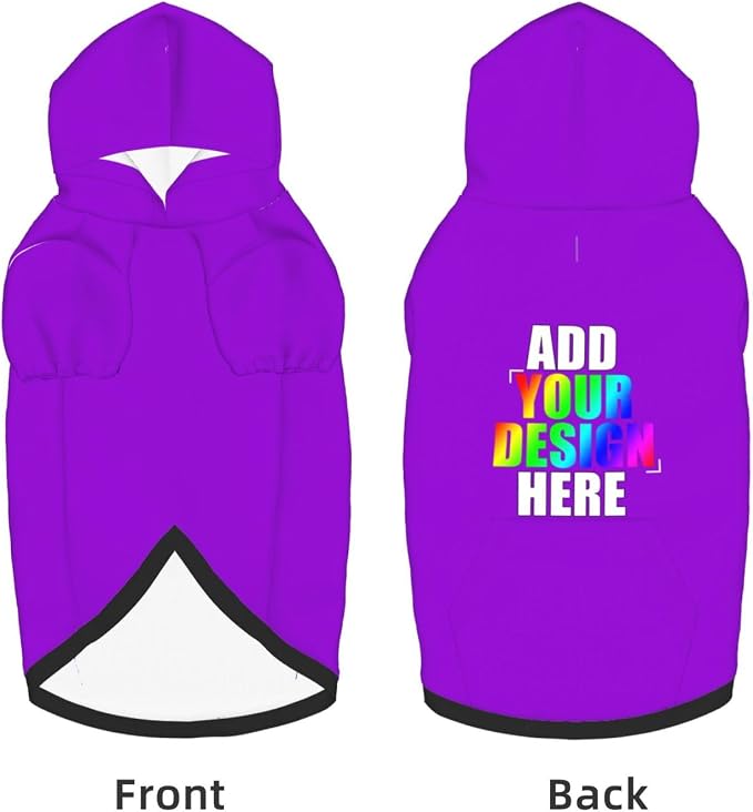 Custom Dog Hoodie with Text Photo, Personalized Pet Clothes Sweatshirt - Image 5