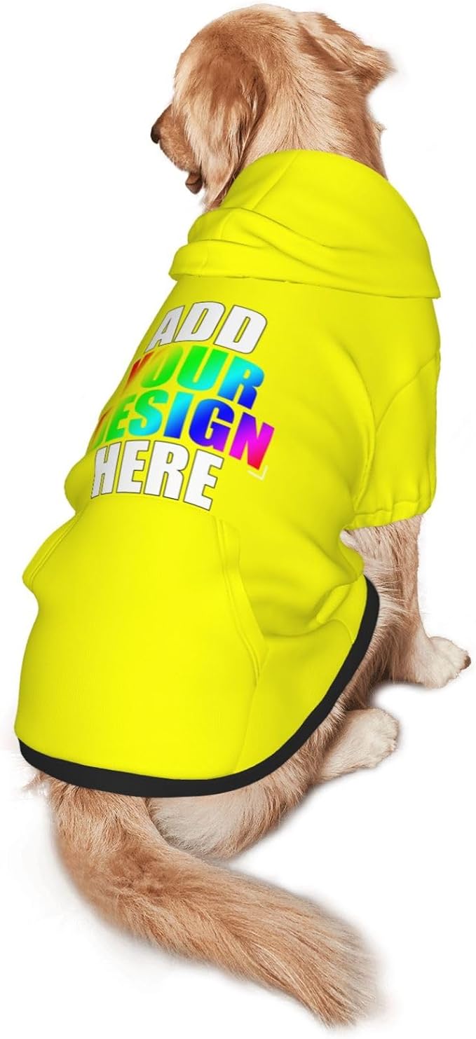 Custom Dog Hoodie with Text Photo, Personalized Pet Clothes Sweatshirt - Image 2