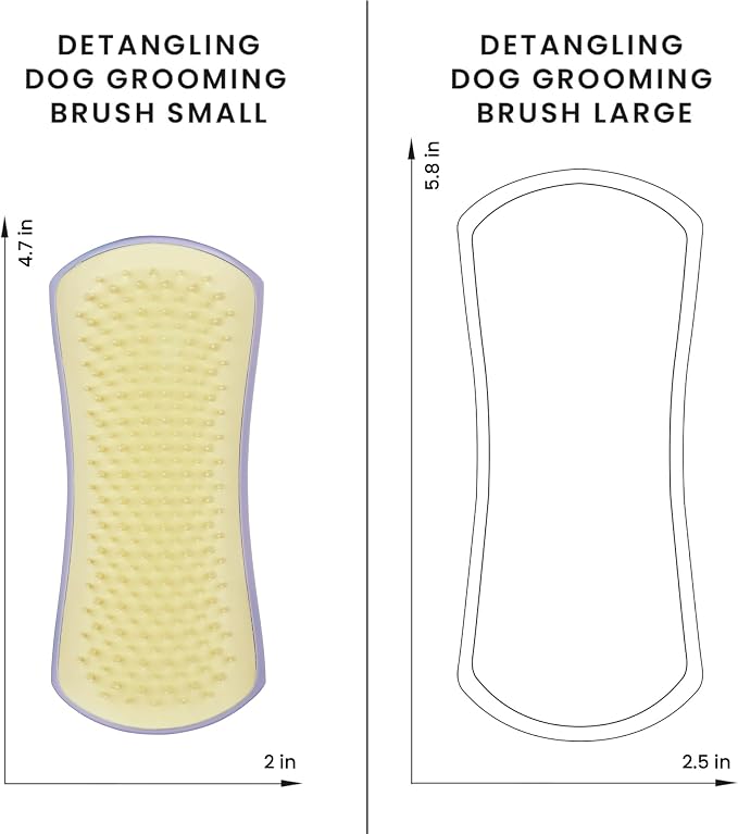Pet Teezer Detangling Dog Grooming Brush, Dry Brush & Dog Bath Brush - Image 6