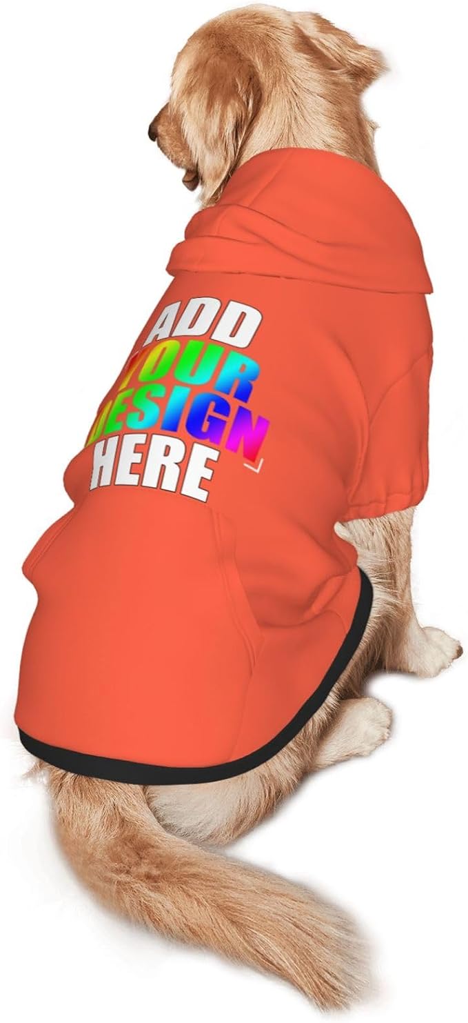 Custom Dog Hoodie with Text Photo, Personalized Pet Clothes Sweatshirt - Image 2
